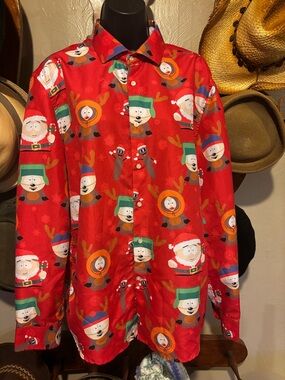 Men’s Large Suitmeister South Park button-down